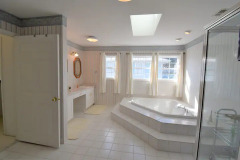 Caribbean Retreat Master Bathroom With Double Vanity Sink Jacuzzi Tub And Stand Up Shower